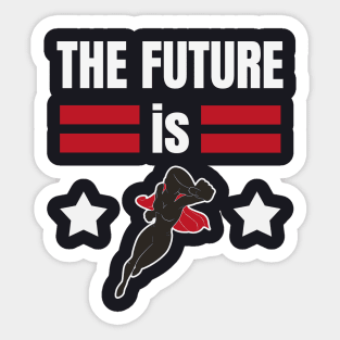 The Future is for Females Woman Superhero Sticker